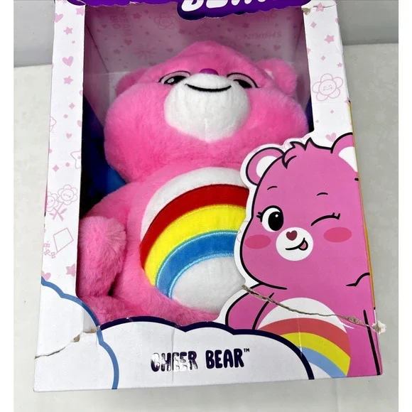 Care Bears Cheer Bear Plush in Box Basic Fun 2020s New Packaging - Picture 6 of 10